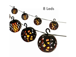 Rebe-luz De Fuego Solar Led Sin Llama Luces De Jardín Luces De Cadena Impermeables Decorativas Para Boda Navidad