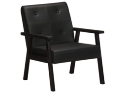 Armchair, Armchairs Vidaxl Preto Couro