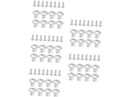 Tehaux Conjunto De 40-mini Puxadores Decorativos Plástico Para Armários, Cômodas, Guarda Roupas E Armários De Banheiro