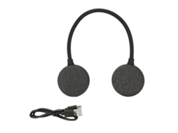 Colar De Som Portátil Sem Fio Bluetooth Com Microfone Hifi Estéreo Para Casa E Exterior Preto