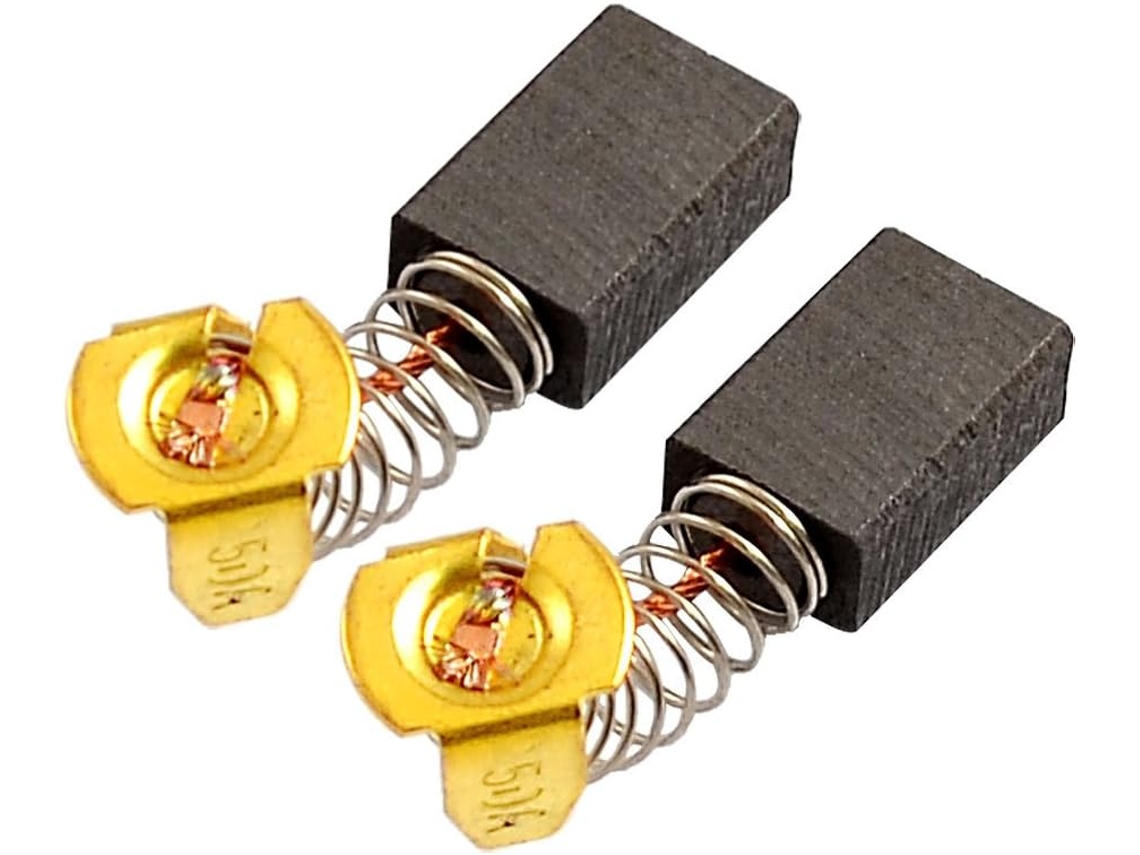 Conjunto de Duas Escovas de Carvão para Reparo de Motor Elétrico, Dimensões: 5 Mm X 8 Mm X 12 Mm CHABERLU