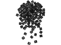 Ganchos de armazenamento GOKOCO, plástico preto, 190 peças, para meias, toalhas