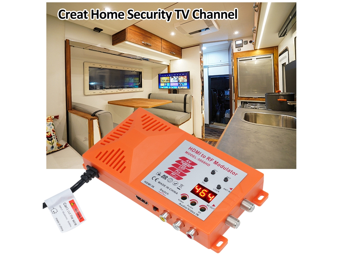 Modulador De Rf Digital, Conversor Av Para Sintonizador De Tv Pal Ntsc, Hdtv, Consola De Jogos