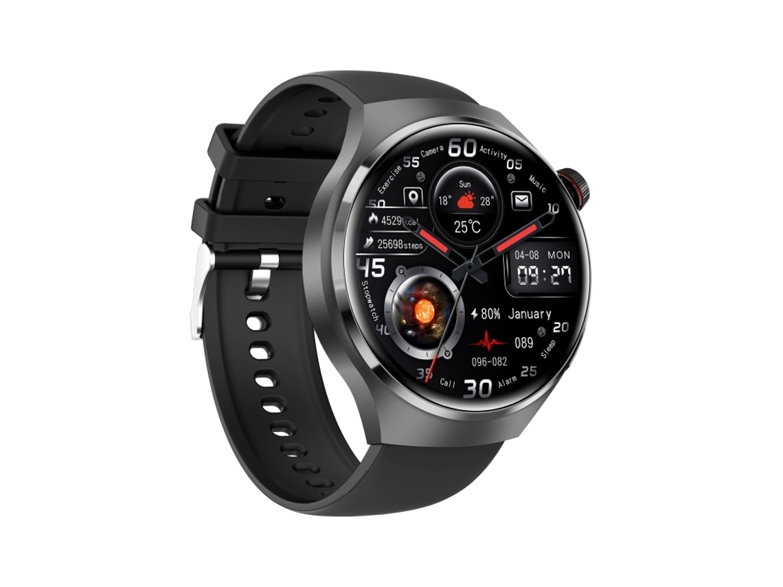 Smartwatch/pulseira Gt4 De 1, 53 Polegadas, Compatível Com Bluetooth/nfc/monitoramento De Frequência Cardíaca (preto)