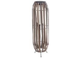 Linterna Solar Beliani Muzizi De Material Sintético Marrón 20x20x69