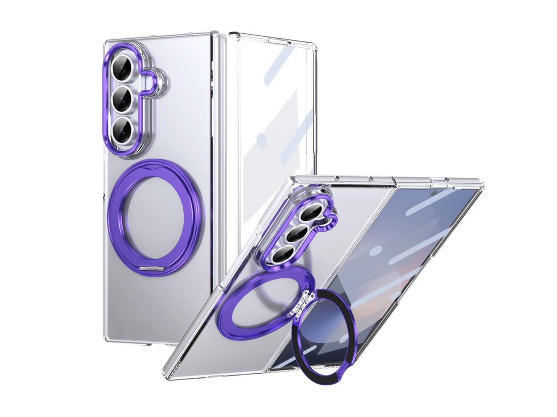 Capa Magnética Para Samsung Galaxy Z Fold8 Ultra, Resistente A Arranhões E Com Suporte Giratório Digitallab (ouro)