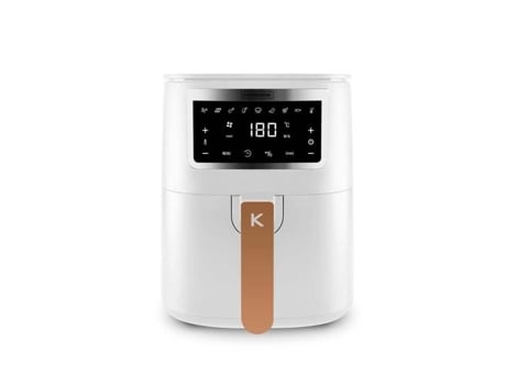 Fritadeira 4L Branca Sem Óleo com 8 Programas Airmed4 White Da Kitchencook KITCHEN COOK
