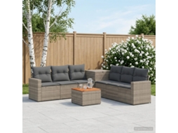 Vidaxl Conjunto De Sofás 8 Unid. Cinza E Cinza Escuro