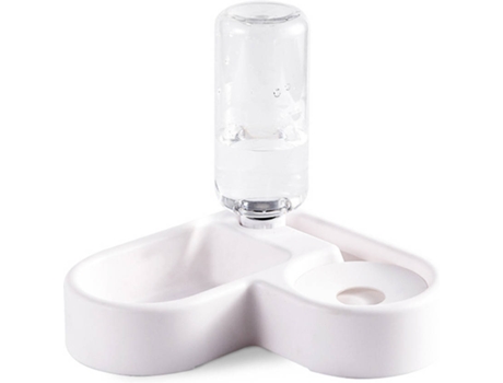 Comedouro para Cães DUDUPET YN-PB1 (Branco - 26 x 16 cm - 500 ml - Plástico)