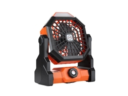 Ventilador De Mesa/camping, Potente E Silencioso Para Quarto Ou Cozinha, 7800 Mah, Recarregável, Usb, Luz Led, Gancho, Velocidades, Silencioso