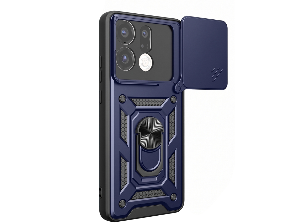 Capa Para Oppo Find X9 Antichoque Com Proteção De Câmara Rotativa E Anel Suporte