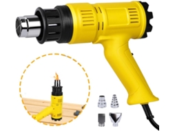 Pistola De Ar Quente Nettlife Pistola De Calor 2000w Kit Ajustável 60 ℃- 600 ℃ 2000 Em W, Até Máx. 600,00 ° C