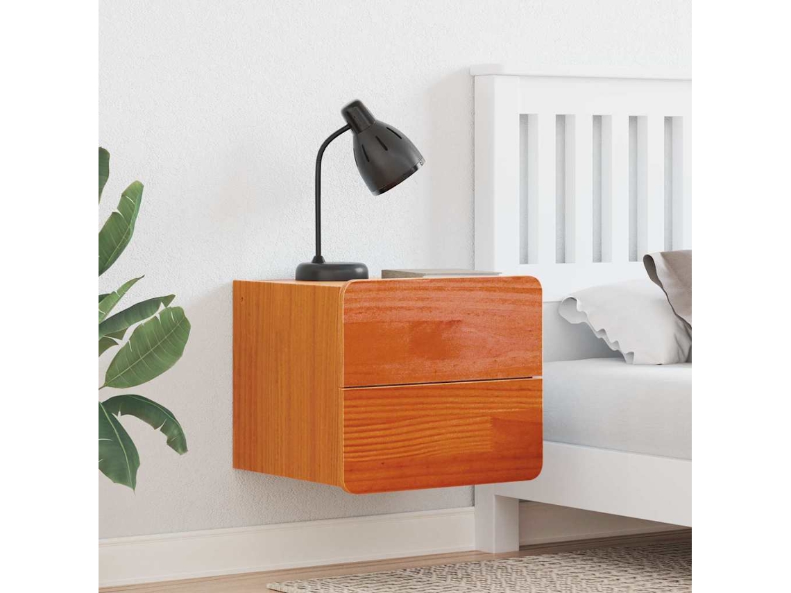 Vidaxl Mesa-de-cabeceira Com Gaveta 2 Pcs Castanho 39 X 34 X 33 Cm