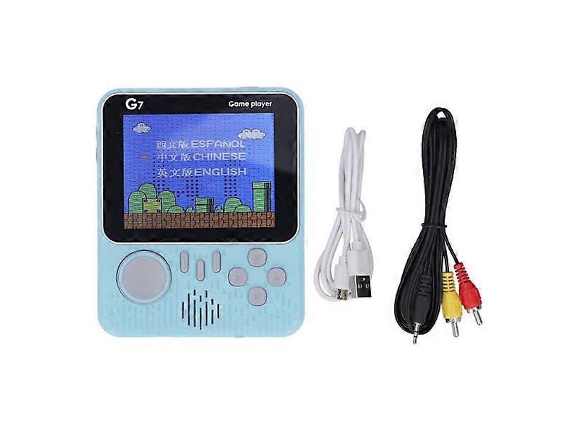 Console De Jogos Portátil G7 Para Um Jogador, Leve E Com Tela De 3,5 Polegadas, Azul. Nostalgia88