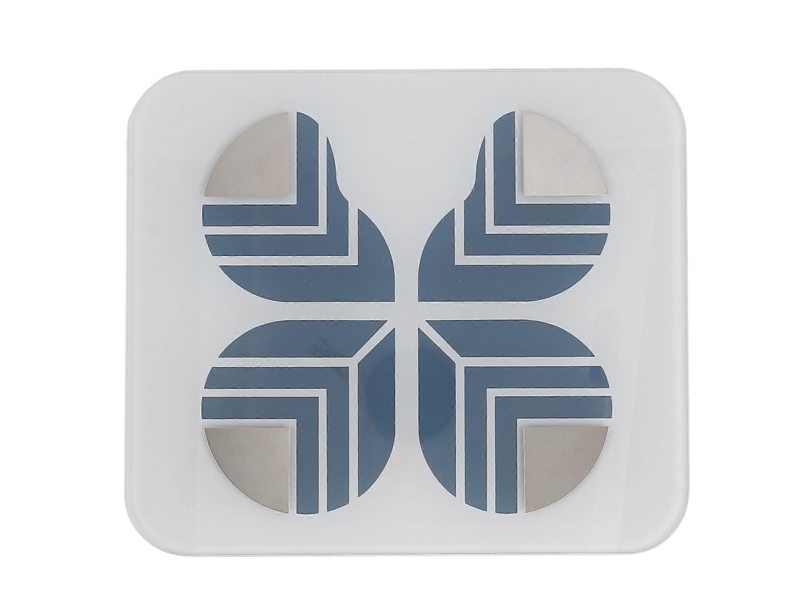 Balança inteligente multifuncional resistente a choques com Bluetooth para medição corporal.