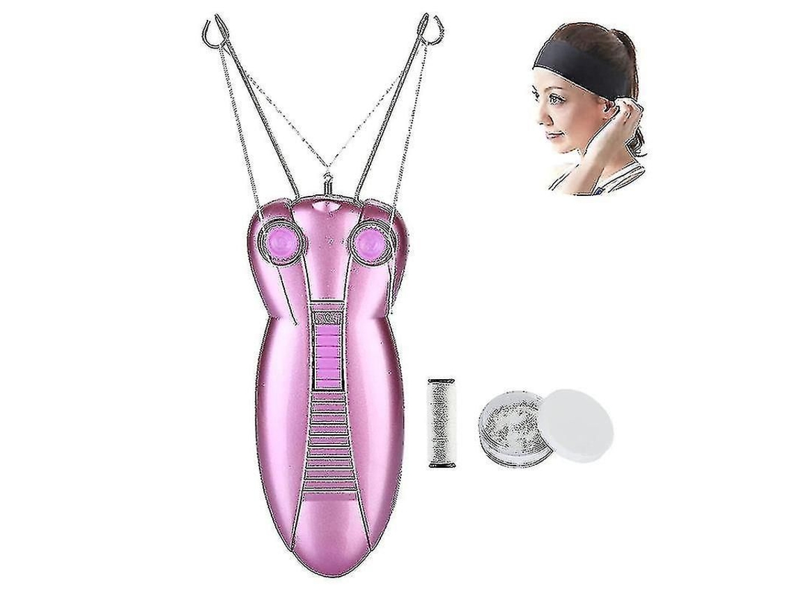 Depilador Facial Elétrico Feminino, de Beleza, com Linha, Barbeador e Massageador Faci Al. GOKOCO