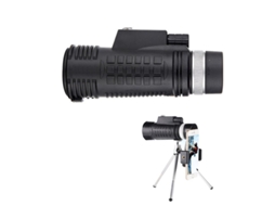 Telescópio Monocular 40x60 Bak4 Prism À Prova Dágua Hd Telescópio Monocular Para Observação De Pássaros Caminhadas E Concertos Bestvite (preto)