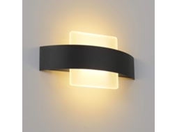 Nettlife Candeeiro De Parede Led Interior 23,5 Cm Quarto Lâmpada De Cama Acrílica Branco Quente 7 W, Regulável, Para Casa, Para Uso Diário