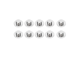 Kit De Reparo Com 10 Pérolas Luminosas Para Mostrador De Relógio Prata Noturna