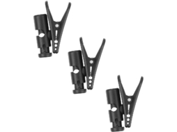 Conjunto De 3 Organizadores Cabos Para Fones Ouvido Garneck, Em Abs Preto, Mantém Os Fones No Lugar Durante Atividades