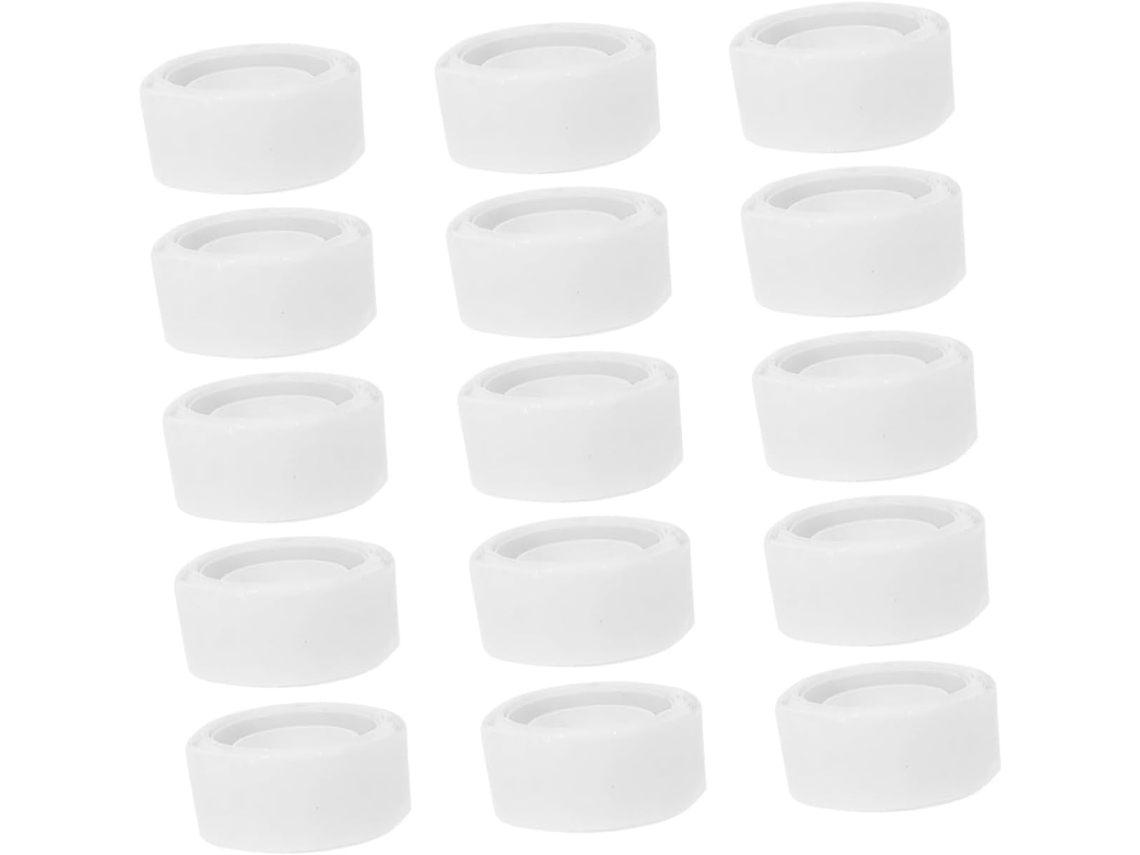 18 Rolos De Adesivos Redondos Transparentes