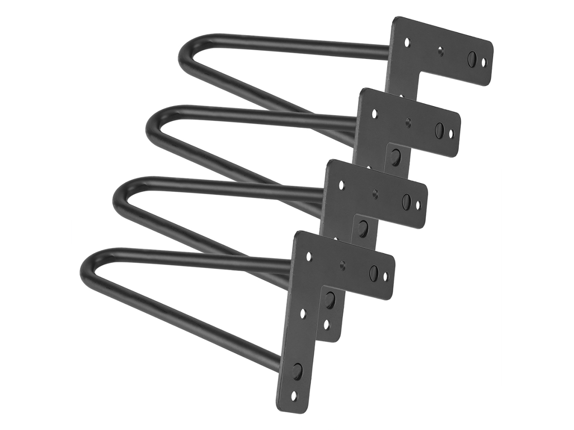 Laxiscreed Pernas De Ferro Para Mesa, Pacote De 4 Peças, 8" De Altura Para Fixação E Decoração