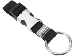 Cinta De Bagagem Sherchpry Em Aço Inoxidável Com Fivela, Reutilizável, Preta, Identificação Em Viagens, Resistente