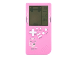 Primerox console de Jogos Portátil de Bolso Tela Grande Clássico para Crianças Rosa