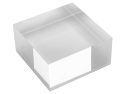 Bloco Acrílico DEFLECTO Transparente 75 X 75 X 25 Mm