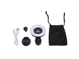 Lente Macro EOOCOO 15x filmagem Hd com Luz de Preenchimento Led Integrada para Telefone