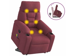 Stand Up Massage Recliner Chair, Stand Up Massage Recliner Chairs Vidaxl Vermelho Tecido