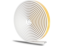Slowmoose Tira de vedação de espuma de borracha autoadesiva durável para porta, resistente às intempéries e isolamento acústico
