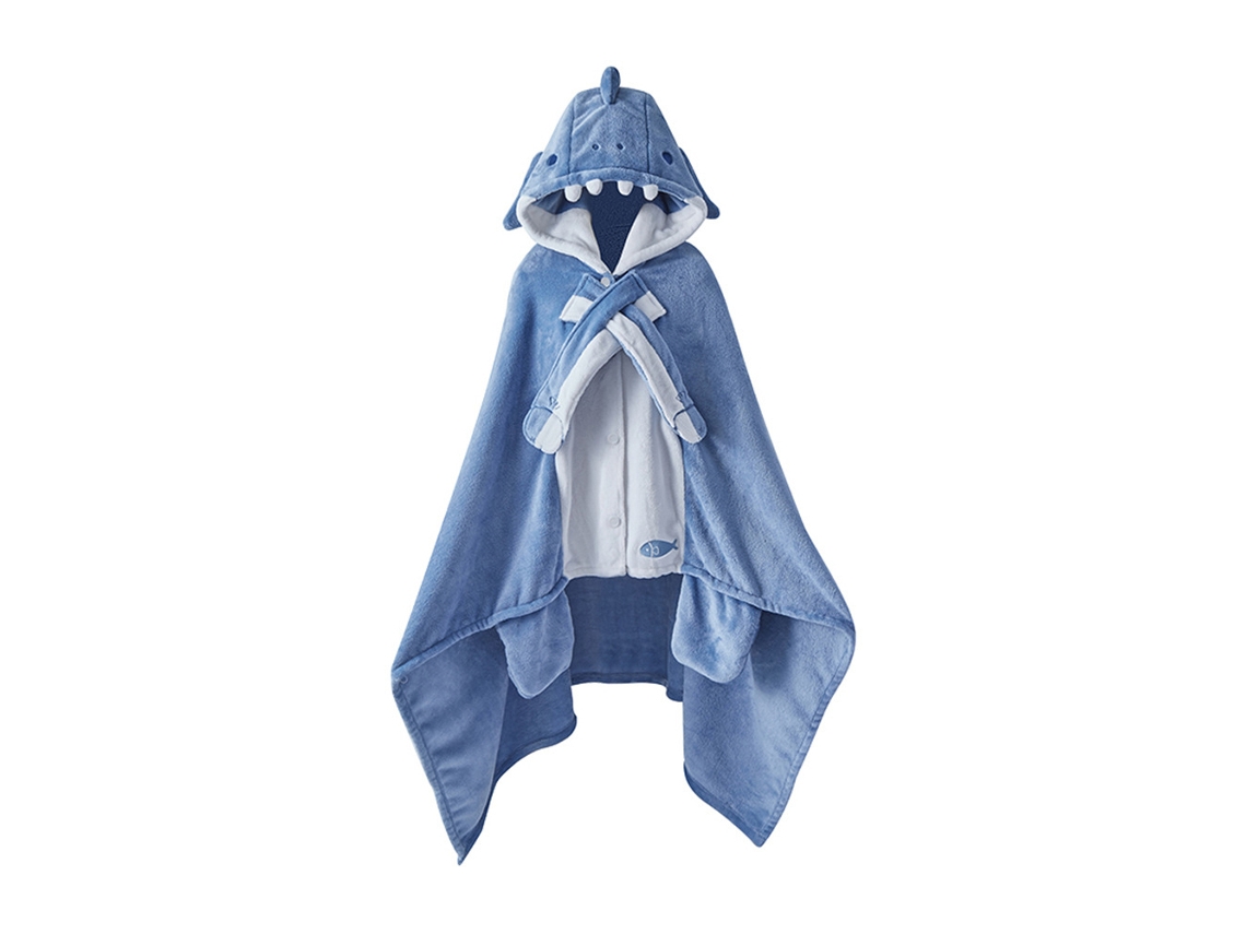 Manta Capuz Tibia Tubarão Adulto Suave Peluda Leve Fleece Abrigo Acolhedor