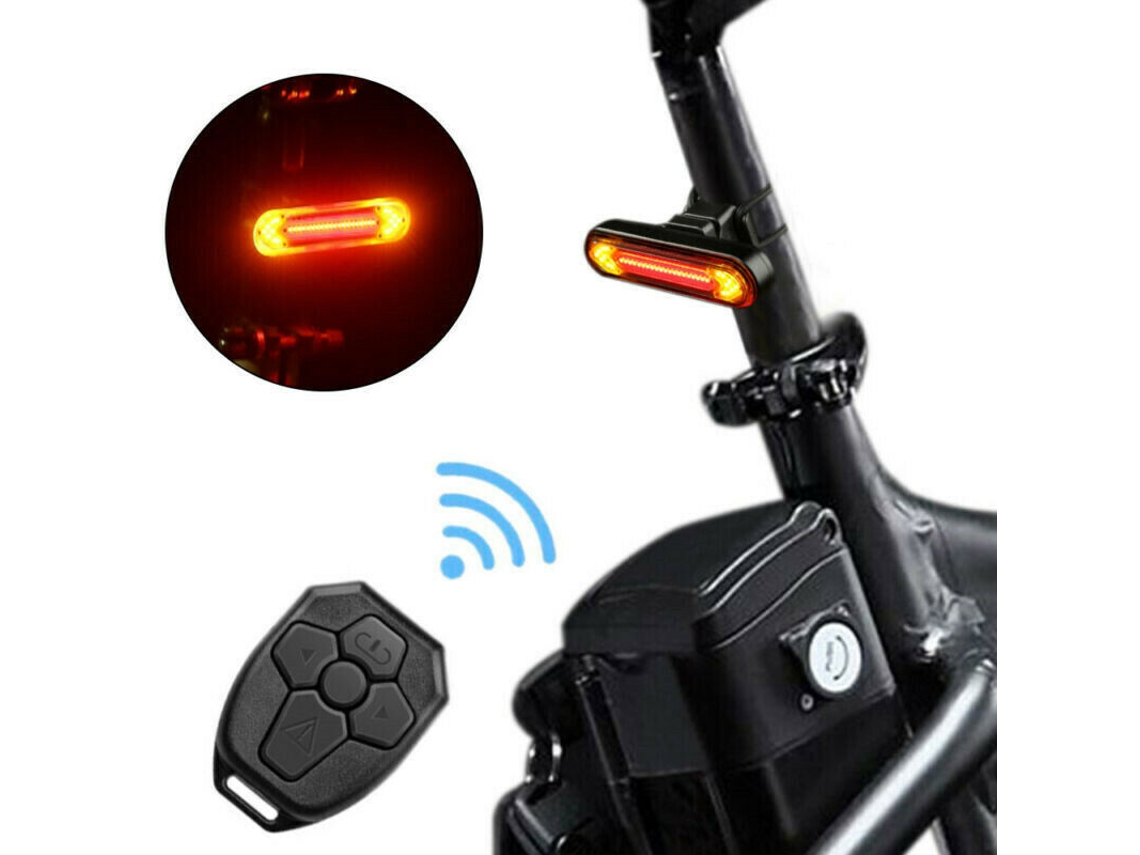 Lanterna Traseira De Bicicleta Led Com Controle Remoto Sem Fio Aquaforge