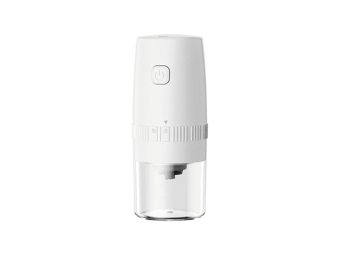 Moedor de café totalmente automático Yizhood com granulação ajustável (branco)