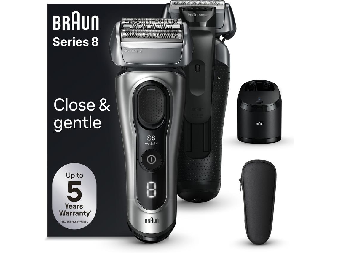 Máquina de Barbear BRAUN Series 8 8567cc (Autonomia 60 min - Bateria)