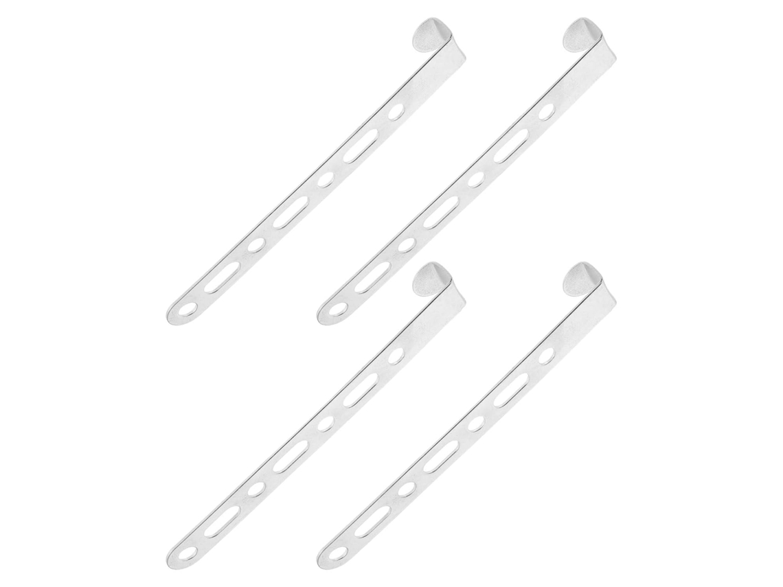 Conjunto De 4 Peças De Braçadeiras Ajustáveis De Alumínio Para Entrada De Ar Tipo Cogumelo.