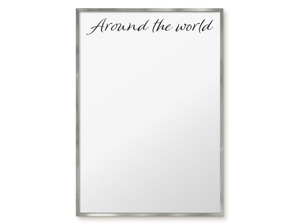 Magnetic Board Around The World For The Living Room Espelharte (70x100 Cm)