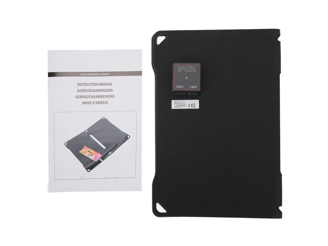 Carregador solar dobrável 10W à prova d'água painel solar para camping e outdoor S/MARCA