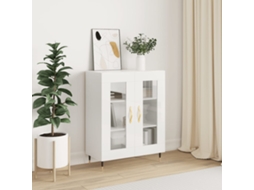 Aparador 69,5x34x90 cm Madera Procesada Blanco Brillo
