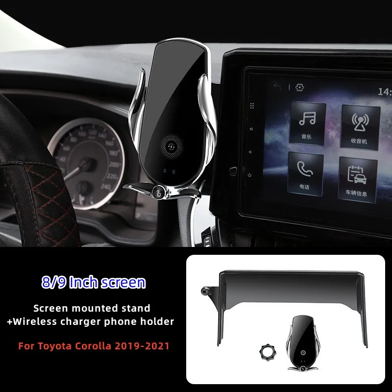 Suporte Para Celular Veicular Compatível Com Toyota Corolla 2019-2022 (8/9 Polegadas).