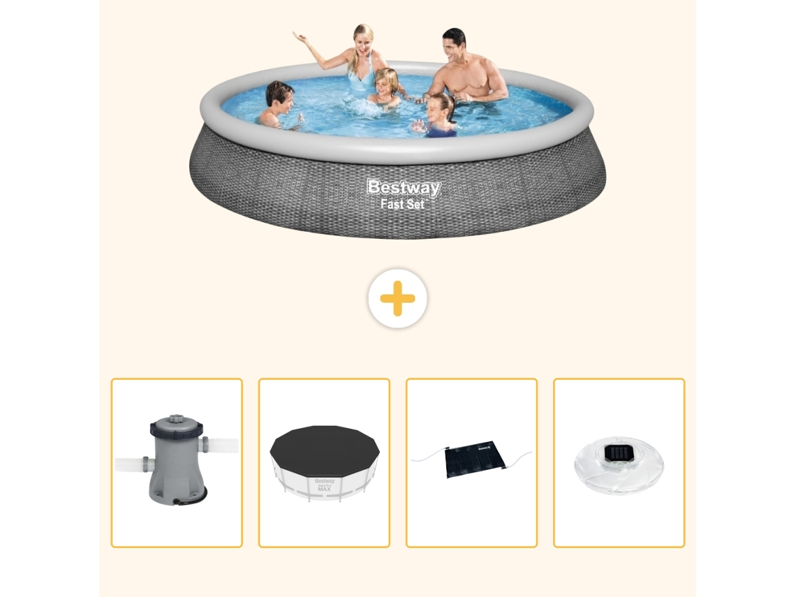 Bestway Piscina Bestway Fast Set Redonda - 396x84 Cm - 5-peças S328