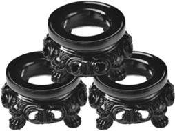 Suportes De Exibição Para Bolas Quartzo E Esferas Cristal, Conjunto De 3 Peças Com Base Oca Resina Para Decoração