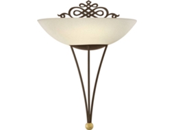 Candeeiro de Parede EGLO Mestre 86715 (E27 - 1 x 60 W - Aço e Vidro)