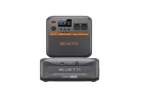 Estação De Energia Profissional Bluetti Ac270p Com Bateria De Extensão B300k, Kit Gerador Solar 5068wh, 2 Ac 2700w