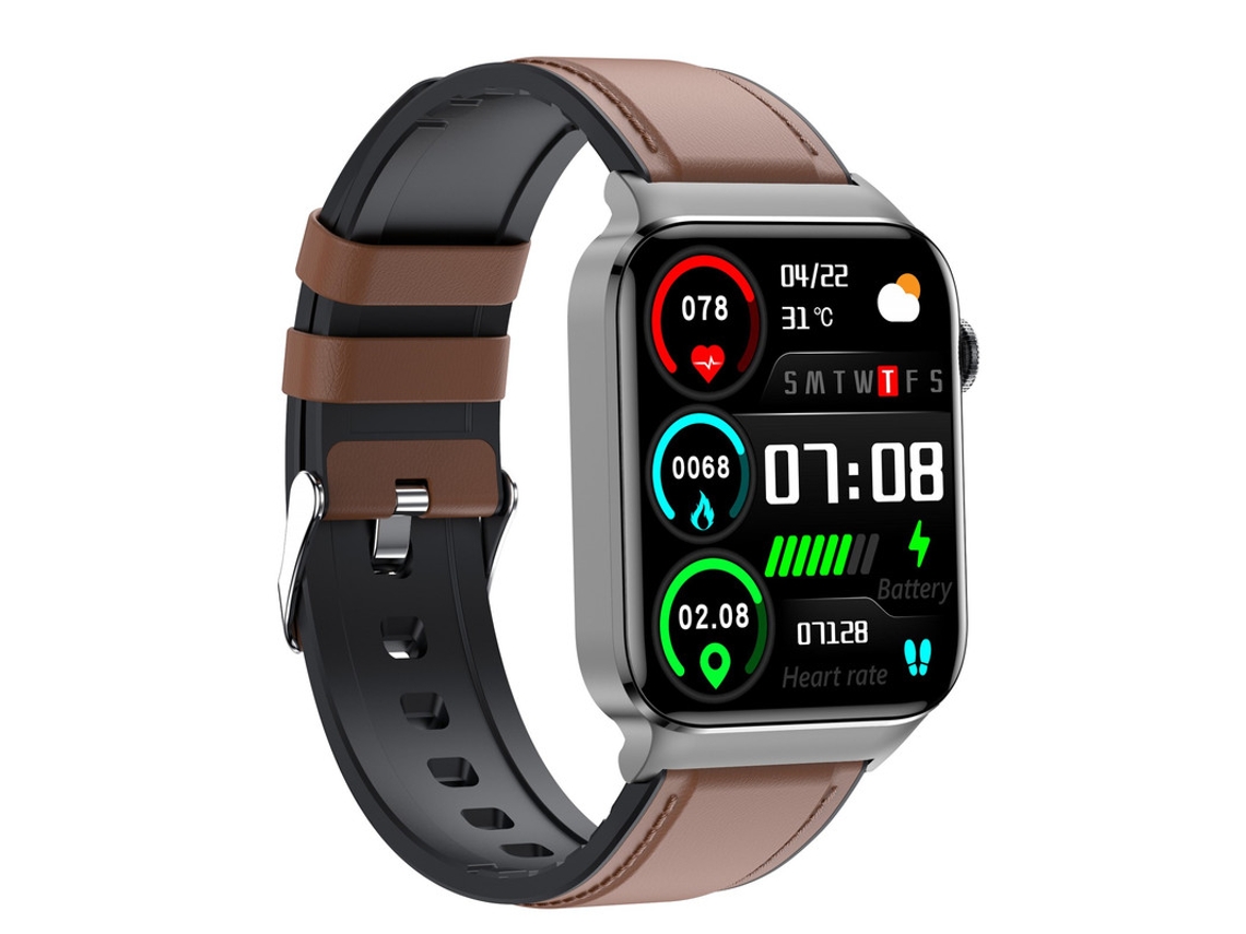 Smartwatch, relógio fitness de 1,83 polegadas com monitor de frequência cardíaca e sem oxigênio no sangue para Android e iOS Bestvite