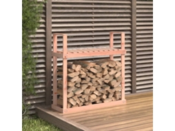 Vidaxl Suporte Para Lenha 110x35x108,5 Cm Madeira De Douglas Maciça