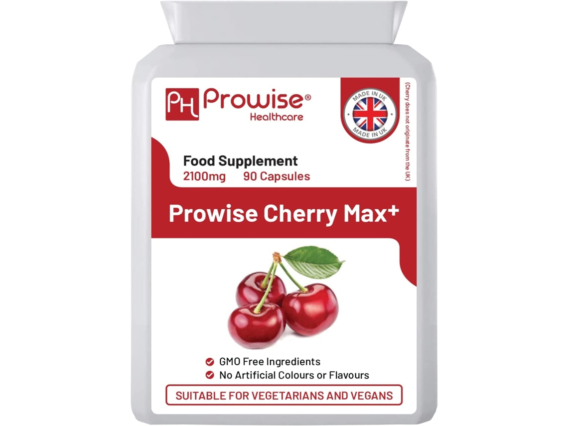Suplemento Alimentar Cherry Max + 2100Mg Montmorency Cherry Adicionado Com Black Cherry PROWISE HEALTHCARE (90 Cápsulas)