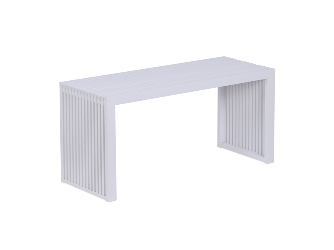 Banco Relaxdays, Bambu, Banco Moderno para Cozinha, Hall, Casa De Banho E Quarto, Banco Para Sapatos 43x90x33 Cm, Branco