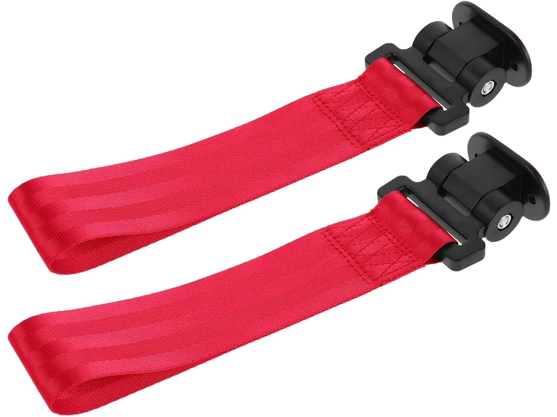 Corda de nylon vermelha para Puxar, pacote com 2 unidades, adesiva, para uso diário.